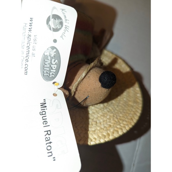 Spice Mice Miguel Raton Mexican Mouse Key Chain Says 3 Phrases NWT Fun Gift - Picture 8 of 9